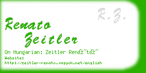 renato zeitler business card
